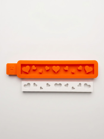 Silikonform Herzklötzchen 160 mm