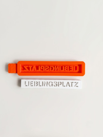Silikonform Lieblingsplatz 160 mm