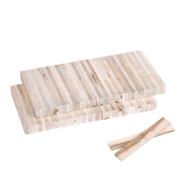Bergahorn gedämpft Bastelklötzchen 22x8x160 mm 80 Stück